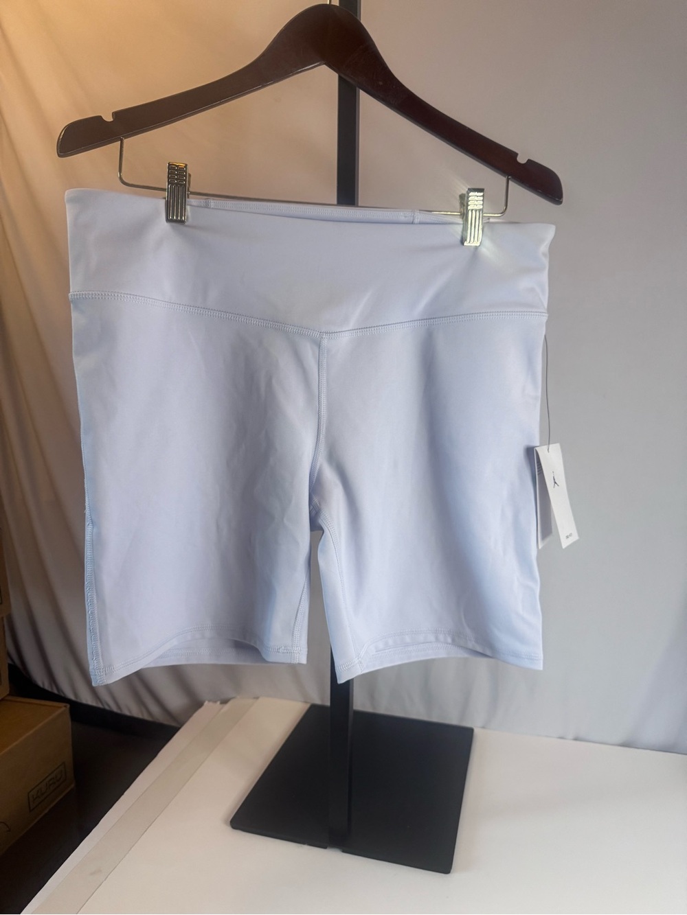 Jordan Women's Light Blue High-Rise Bike Shorts Dri-Fit